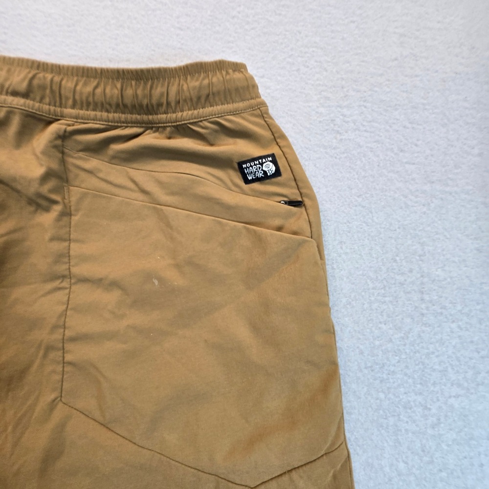 Mountain Hardwear Basin Pull-On Shorts Mens Large Tan Hiking Outdoor OM9355 - Picture 3 of 7